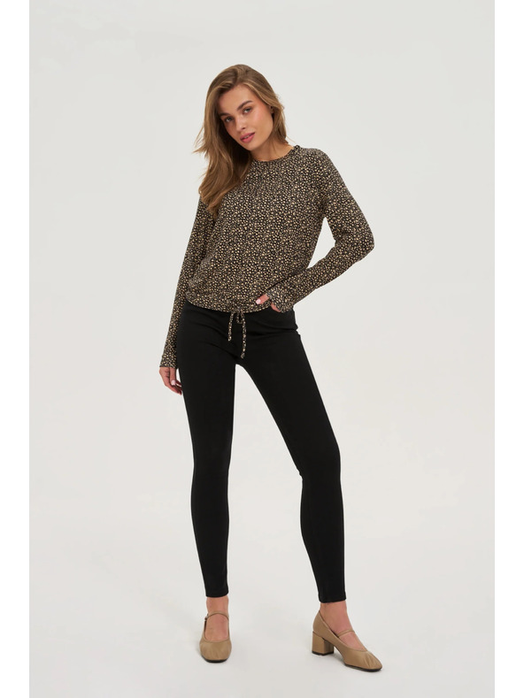 Moodo Pullover mit feinem Muster beige Moodo