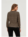 Moodo Pullover mit feinem Muster beige Moodo