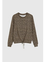 Moodo Pullover mit feinem Muster beige Moodo