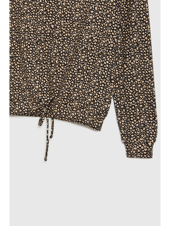 Moodo Pullover mit feinem Muster beige Moodo