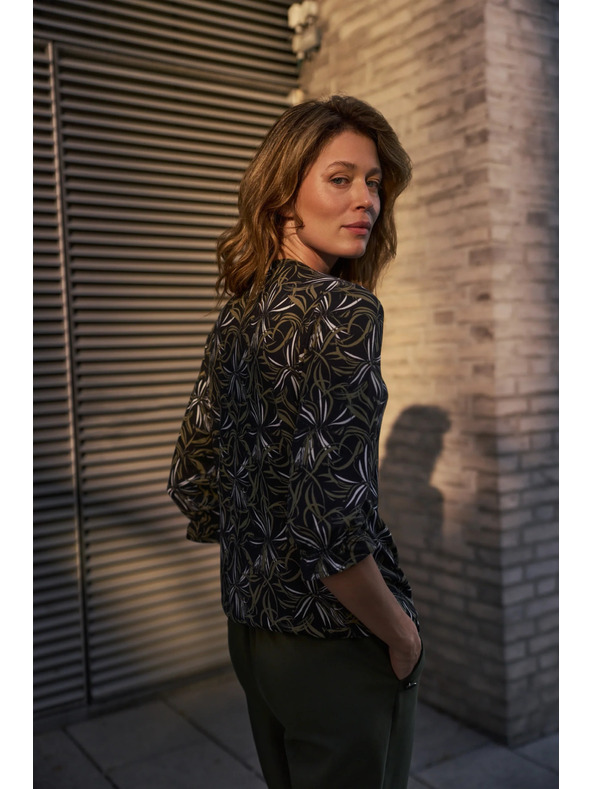 Moodo Pullover mit Muster schwarz Moodo