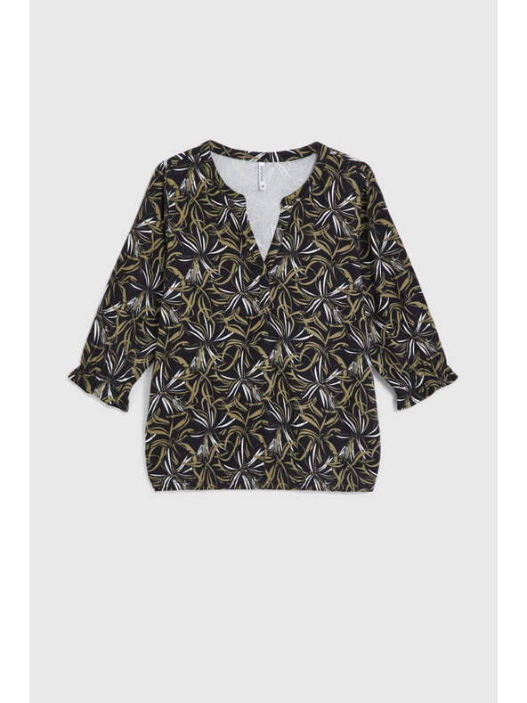 Moodo Pullover mit Muster schwarz Moodo