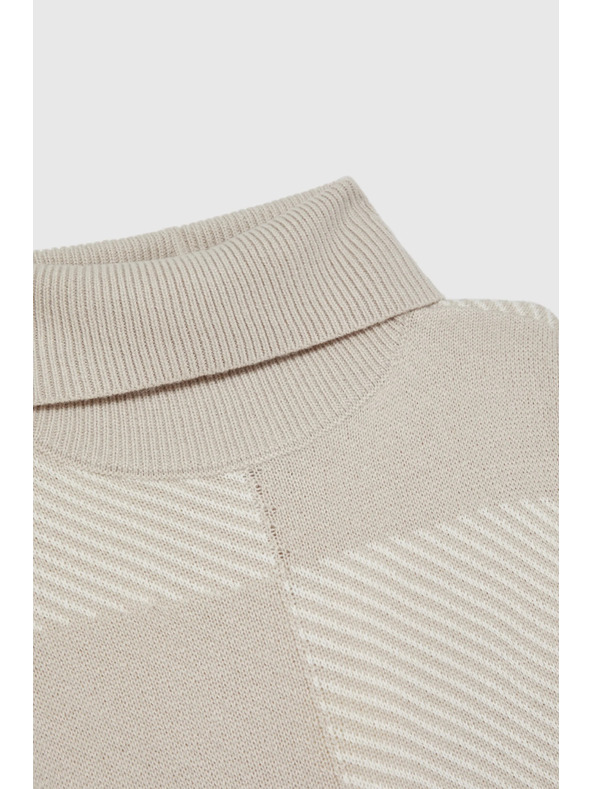 Moodo Rollkragenpullover beige Moodo