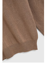 Moodo Glatter Rollkragenpullover beige Moodo