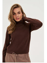 Moodo Rollkragenpullover braun Moodo