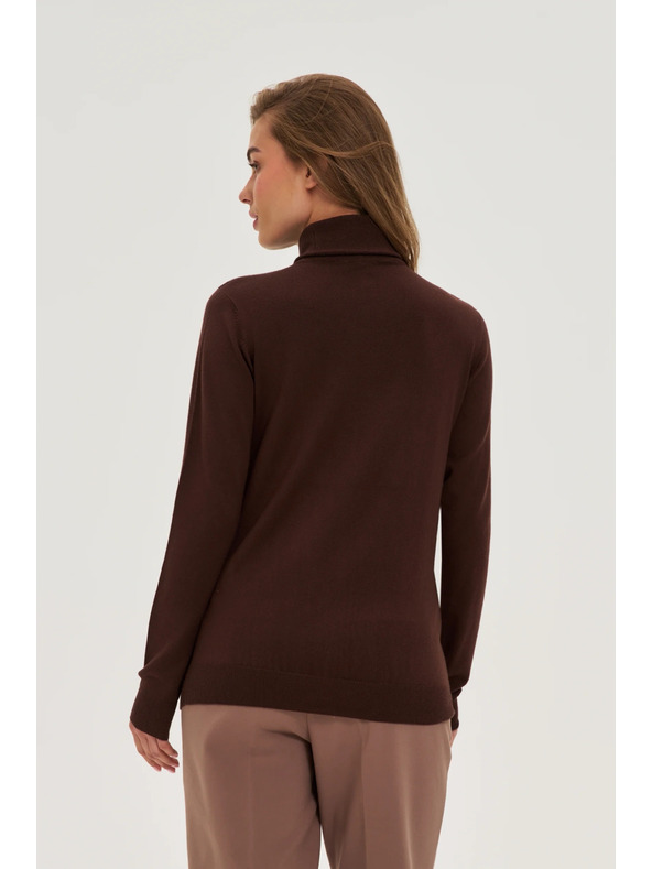 Moodo Rollkragenpullover braun Moodo