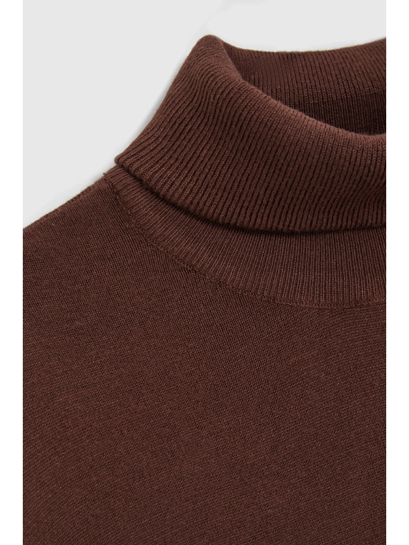 Moodo Rollkragenpullover braun Moodo