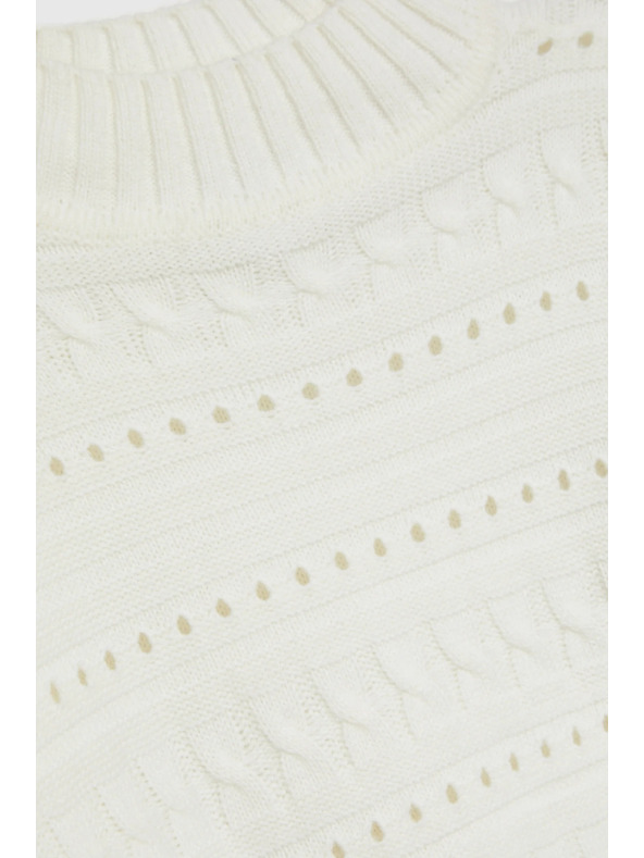 Moodo Rollkragenpullover weiß Moodo