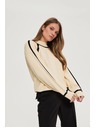 Moodo Pullover mit halbem Rollkragen beige Moodo