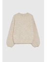 Moodo Pullover mit Perlen beige Moodo
