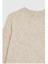 Moodo Pullover mit Perlen beige Moodo