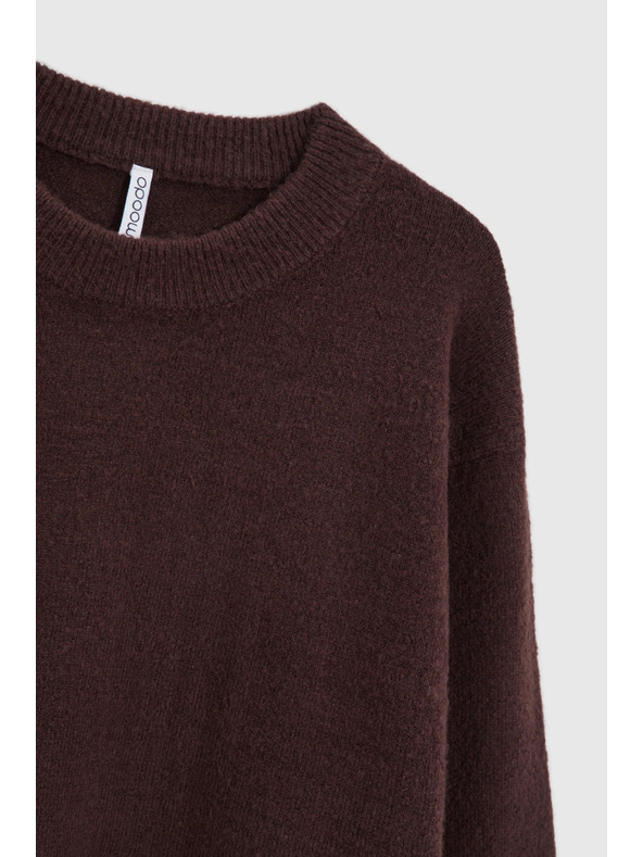 Moodo Glatter Pullover braun Moodo