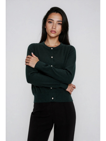 Moodo Dunkelgrüner Cardigan Moodo