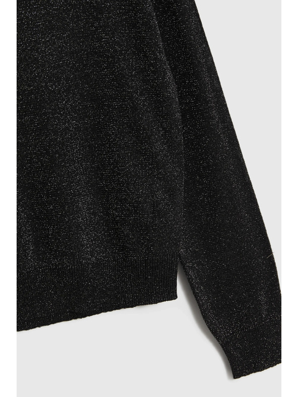 Moodo Viskose-Pullover schwarz Moodo