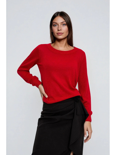 Moodo Viskose-Pullover rot Moodo