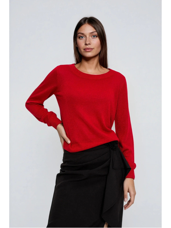 Moodo Viskose-Pullover rot Moodo
