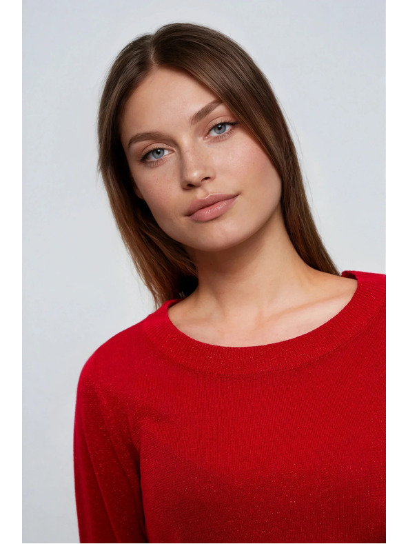 Moodo Viskose-Pullover rot Moodo