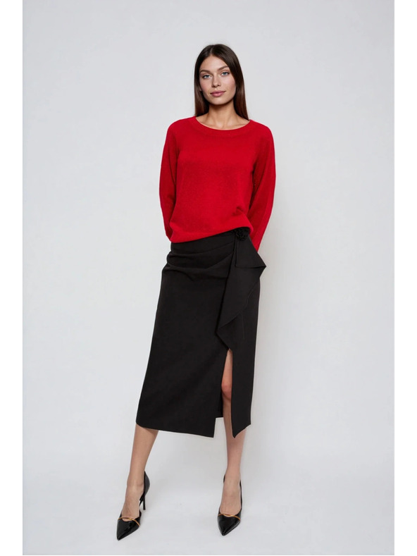 Moodo Viskose-Pullover rot Moodo