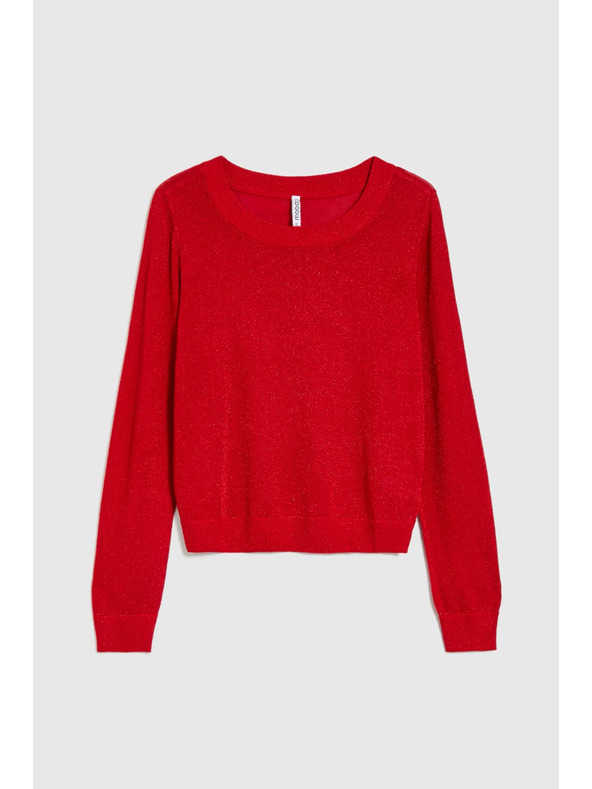 Moodo Viskose-Pullover rot Moodo