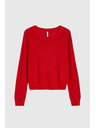 Moodo Viskose-Pullover rot Moodo