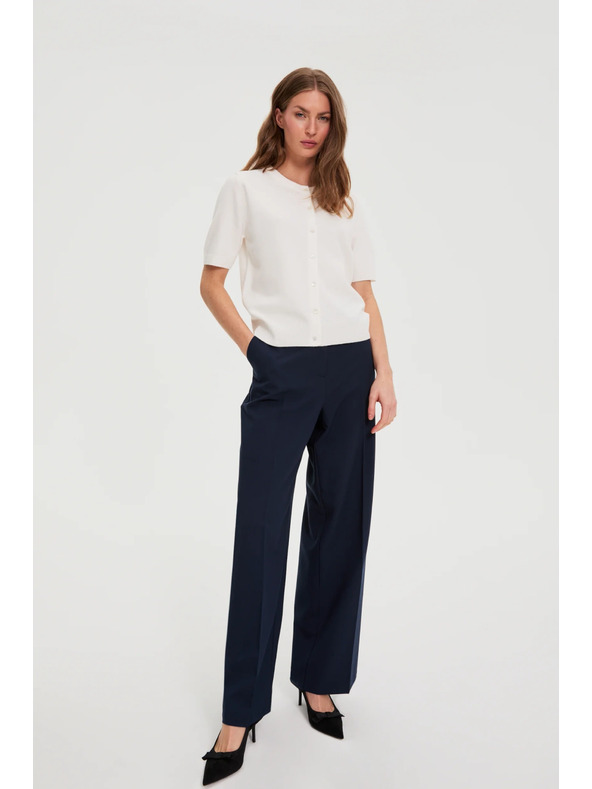 Moodo Pullover mit kurzen Ärmeln weiß Moodo