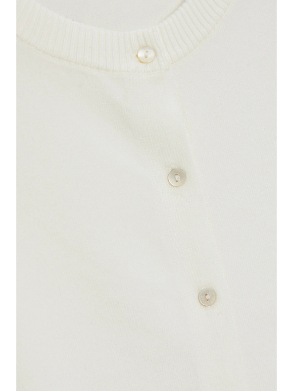 Moodo Pullover mit kurzen Ärmeln weiß Moodo