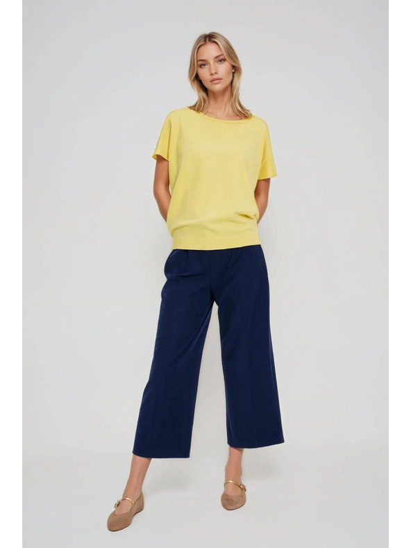 Moodo Dünner Pullover gelb Moodo