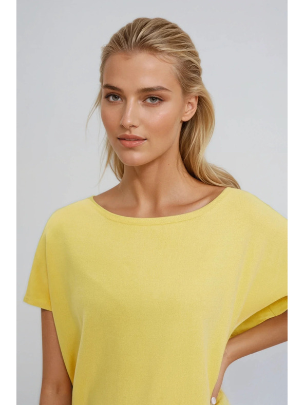 Moodo Dünner Pullover gelb Moodo