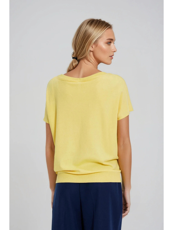 Moodo Dünner Pullover gelb Moodo