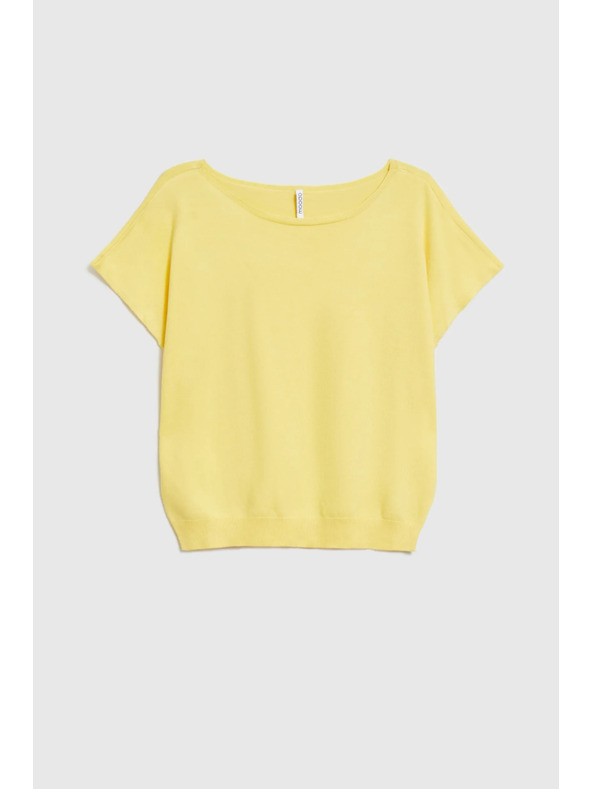 Moodo Dünner Pullover gelb Moodo