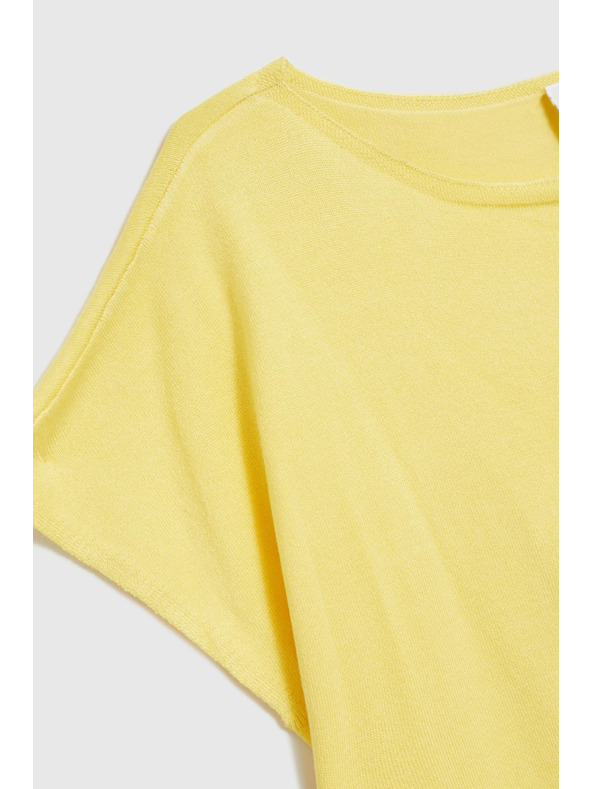 Moodo Dünner Pullover gelb Moodo