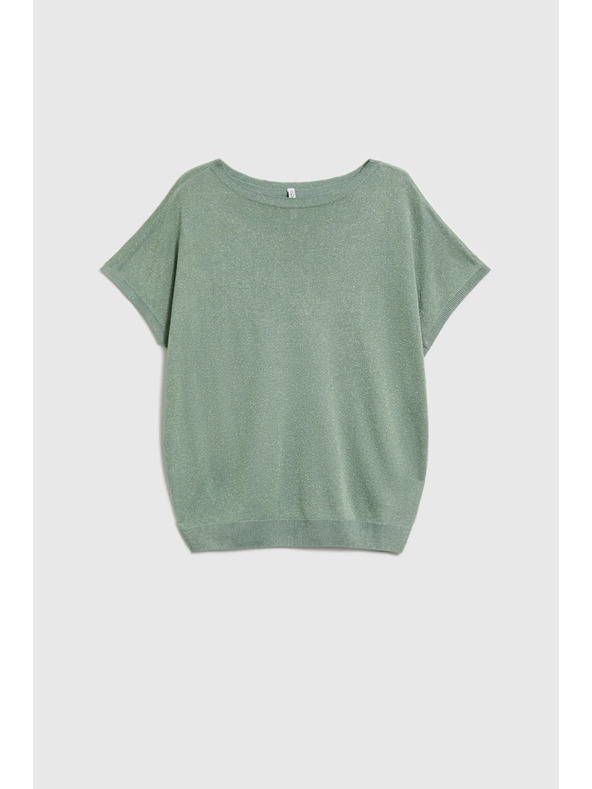 Moodo Viskose-Pullover olivgrün Moodo