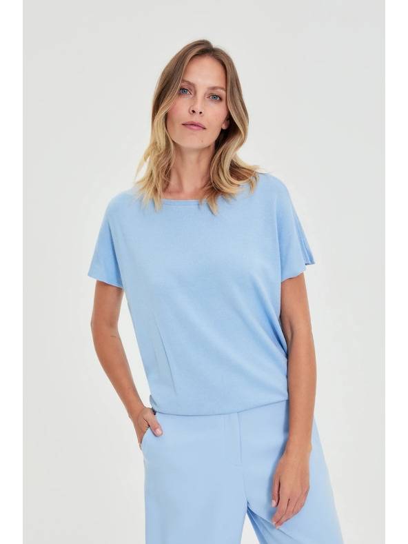 Moodo Dünner Pullover blau Moodo