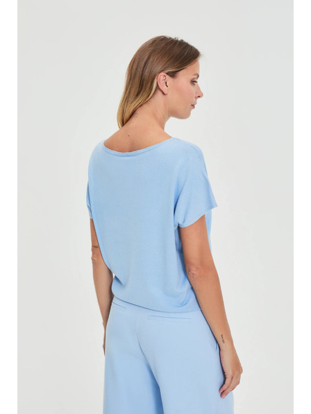 Moodo Dünner Pullover blau Moodo