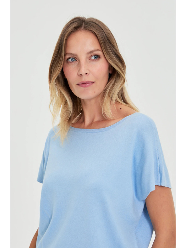 Moodo Dünner Pullover blau Moodo