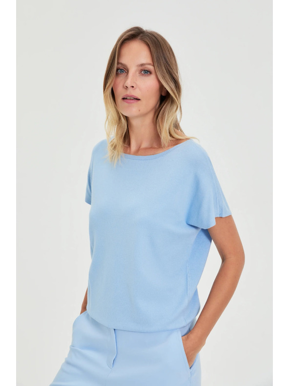 Moodo Dünner Pullover blau Moodo