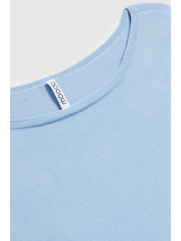 Moodo Dünner Pullover blau Moodo