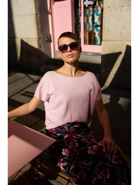 Moodo Dünner Pullover rosa Moodo