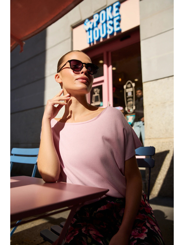 Moodo Dünner Pullover rosa Moodo