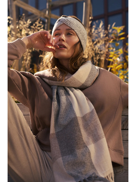 Moodo Schal im Karomuster beige Moodo