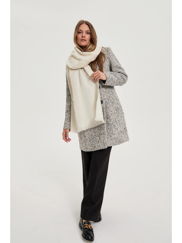 Moodo Glatter beiger Schal Moodo