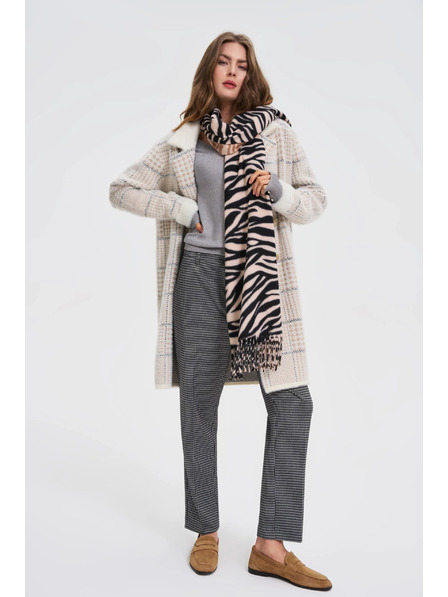 Moodo Schal mit Tiermotiv beige Moodo