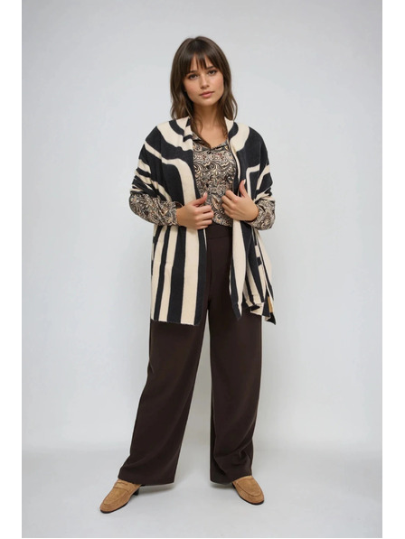 Moodo Schal mit geometrischem Muster beige Moodo