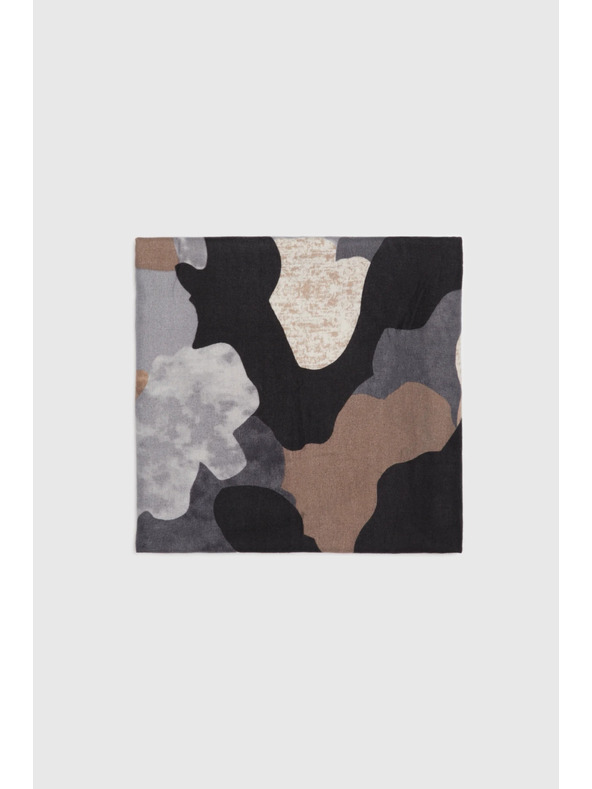 Moodo Gemusterter Schal grau Moodo