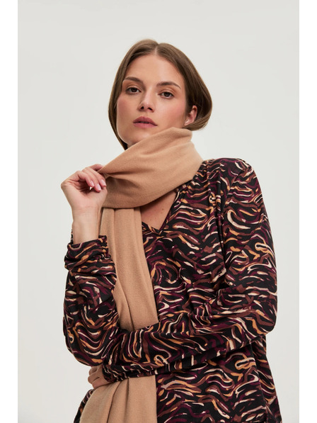 Moodo Schal mit Fransen beige Moodo