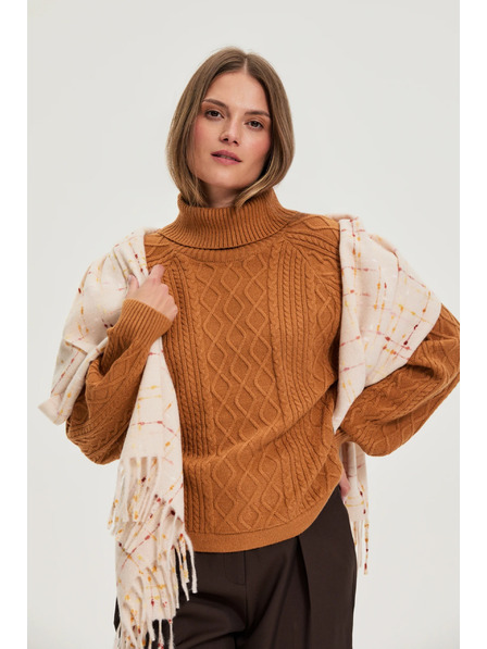 Moodo Schal mit Fransen rosa Moodo