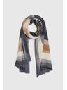 Moodo Gemusterter Schal dunkelgrau Moodo
