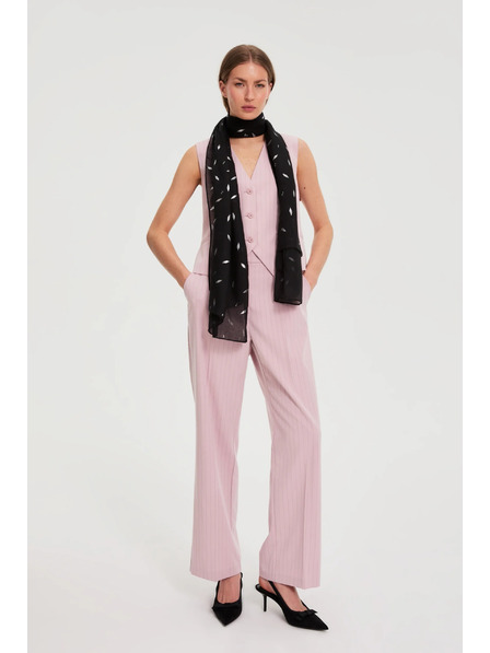 Moodo Schal mit metallic Aufdruck schwarz Moodo