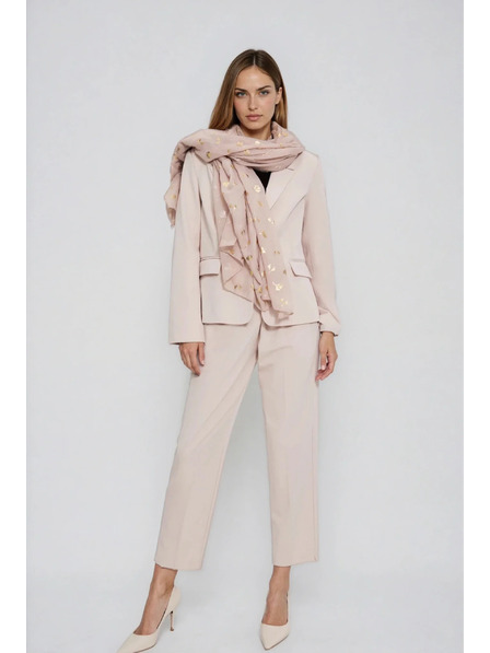 Moodo Schal mit Aufdruck beige Moodo