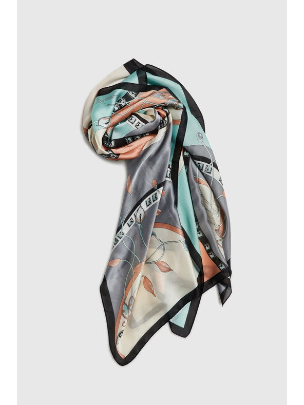 Moodo Gemusterter Schal mint Moodo